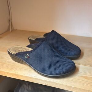 Rieker Women's Mesh Navy Mules